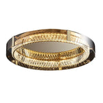 Elegant Crystal LED Dimmable Ceiling Lamp Glass Luminarias Lighting