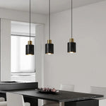 Black Travertine LED Pendant Lamps: Nordic Modern Home Decoration Interior Hanging Light