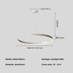 Black LED Chandelier Pendant Light for Foyer Stairs Bar, Minimalist Indoor Hanging Lamp