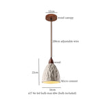 Afralia™ Bud Micro Cement LED Pendant Lamps: Modern Nordic Hanging Light for Home Decor