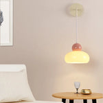 Afralia™ Iron Nordic LED Wall Light Fixture Glass Adjustable Bedside Lamp