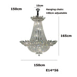 Crystal LED Chandelier Light Fixture for Luxe Living Room Décor