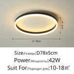 Circular LED Ceiling Lights for Home Decor and Indoor Lighting