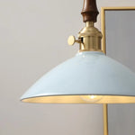 Afralia™ Ceramic Knob Switch LED Pendant Lamp, Nordic Walnut Wood Hanging Light Fixtures for Living Room