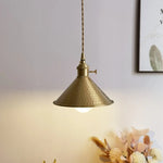 Copper LED Pendant Light, Modern Decor for Bedroom & Living Room
