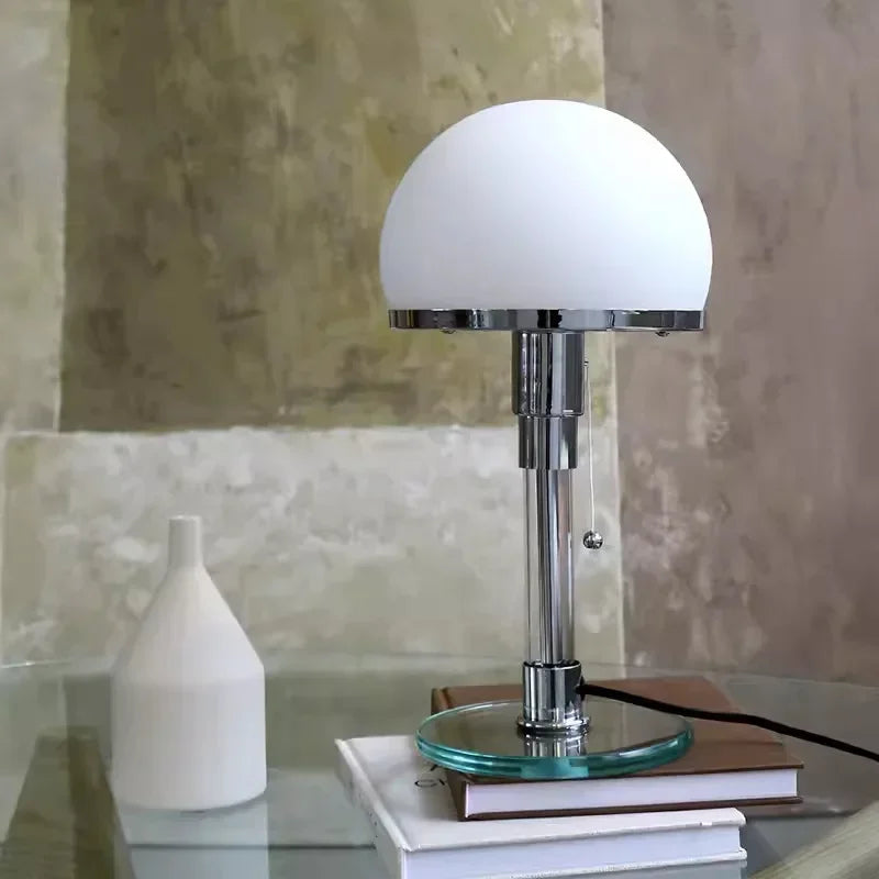 Bauhaus Glass Ball Desk Lamp E27 Bulb