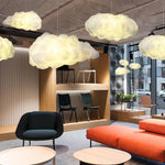 Cloud Cotton Pendant Light Chandelier for Living Dining Room