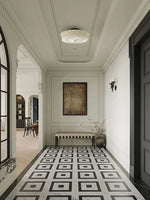 Glass Ceiling Lamp with E27 Light Bulb for Bedroom Living Room