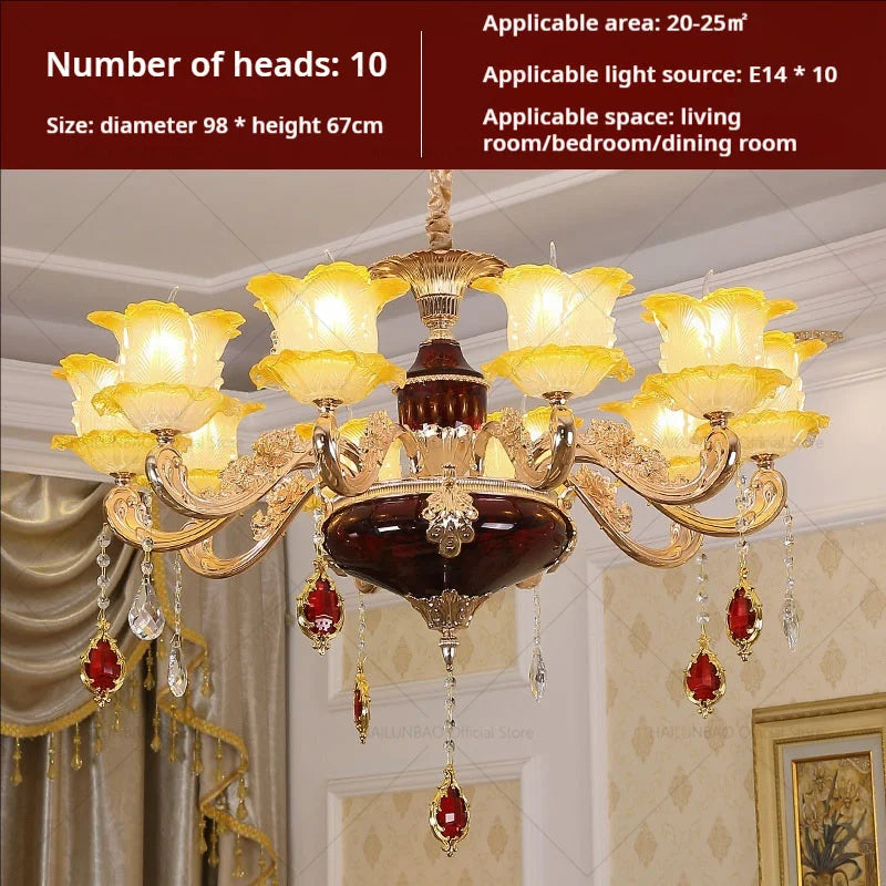 Elegant Crystal Chandelier Living Room Bedroom Lighting