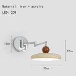 Iron Wall Light: Modern Rotatable LED Wall Lamp for Bedroom Lighting