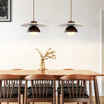 Yellow Travertine Pendant Light: Nordic Minimalism LED Hanging Lamps for Home Decoration