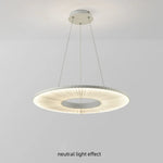 Afralia™ White Pleated Fabric Ferris Wheel Pendant Chandelier - Modern Nordic Indoor LED Lighting