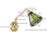 Afralia™ Glass LED Wall Lights Bathroom Mirror Loft Living Room Bedroom Lamp