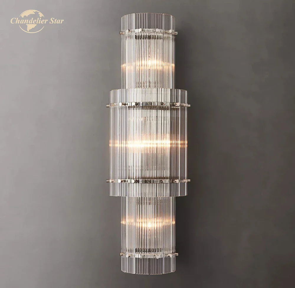 LED Glass San Marco Round Wall Lamp for Living Room Bedroom Bathroom Decor