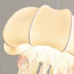 Jellyfish Silk Chandelier: Romantic Pendant Light for Living Room Bedroom Dining Room