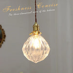 Modern LED Glass Copper Pendant Lamp | Nordic Style Hanging Light Fixtures