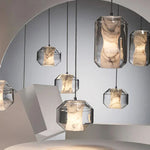 Glass Chandelier Ceiling Pendant Lamp for Living Dining Bedroom