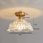LED Glass Ceiling Lamp for Interior Decor