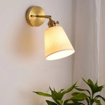 Ceramic LED Wall Sconce Light with Pull Chain Switch