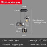 Modern Glass LED Pendant Lights for Dining Room Kitchen Table & B&B Loft Stair Chandeliers