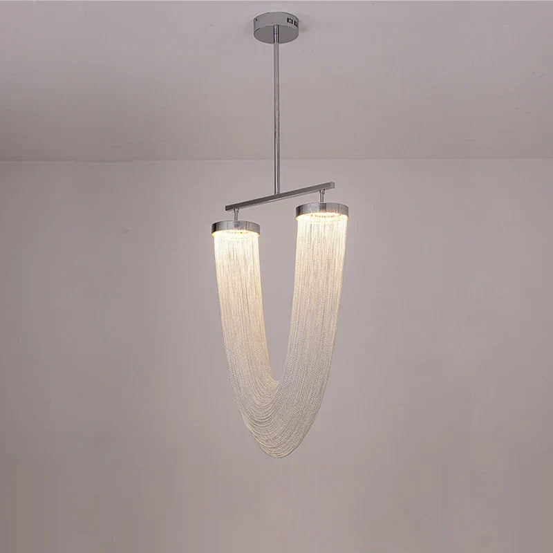 LED Aluminum Ceiling Chandelier Lighting Hanging Lamps for Foyer