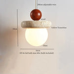 Afralia™ Yellow Travertine LED Pendant Lamps: Nordic Modern Interior Lighting for Living Room