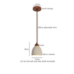 Afralia™ Wabi Sabi Cement LED Pendant Lamp for Kitchen, Bedroom & Living Room