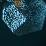 Afralia™ Stone Glass LED Pendant Light Japanese Vintage Copper Hanging Lamps