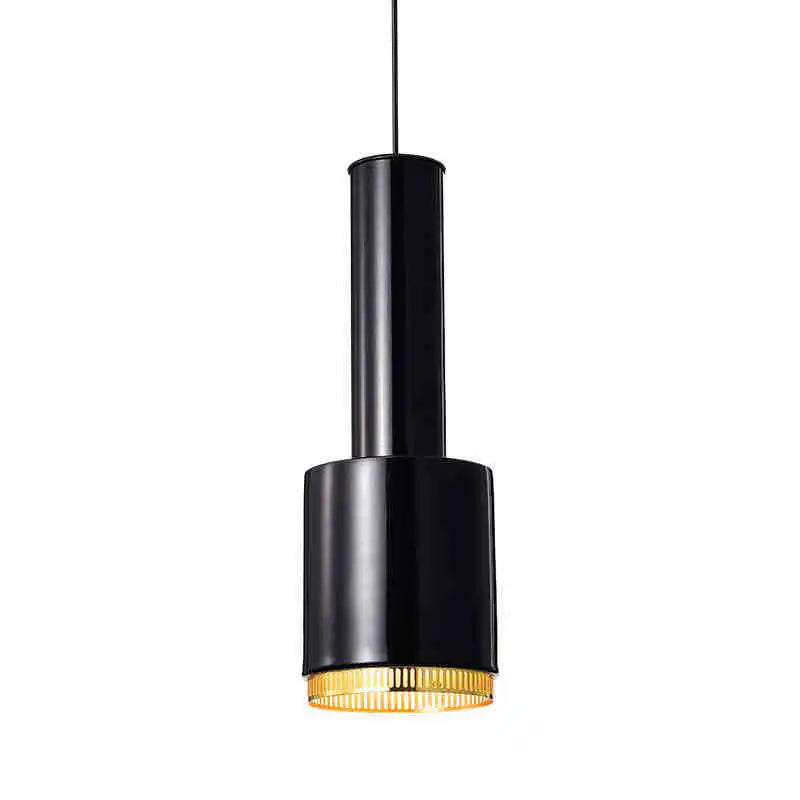Metal LED Pendant Light for Bedroom Living Room, Black/White/Gold Hanging Lamp