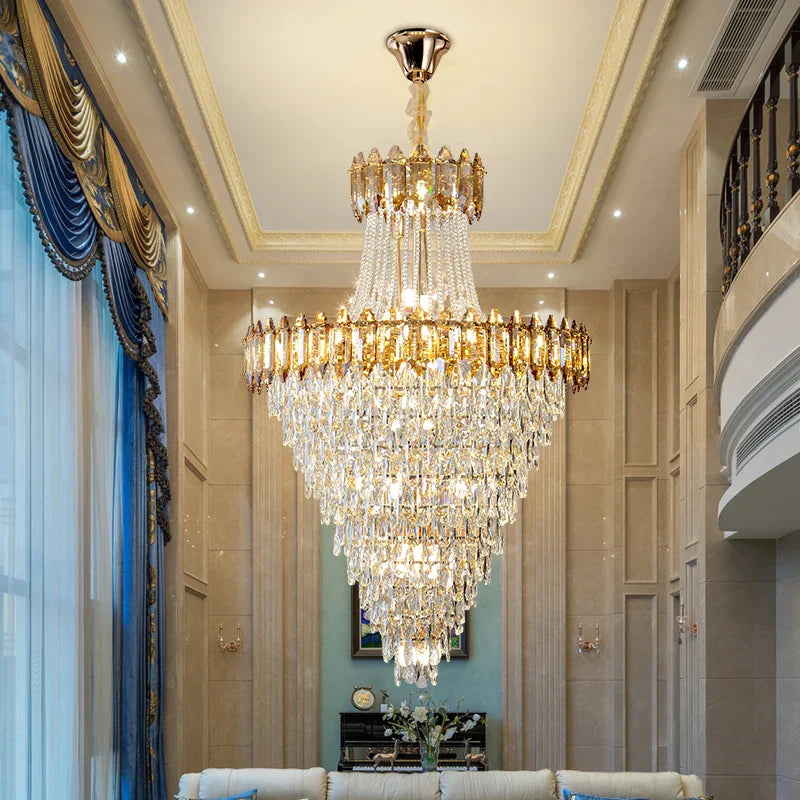 Postmodern Crystal Chandelier for Luxe Spaces