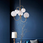 Glass Balls Chandelier Pendant Light for Living Dining Room
