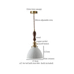 Ceramic LED Hanging Pendant Light - Modern Nordic Design for Home Decor