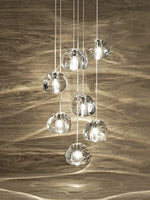 Luxury Crystal Chandelier: Stylish LED Staircase Lighting for Duplex Loft Ceiling