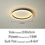 Circular LED Ceiling Lights for Home Decor and Indoor Lighting