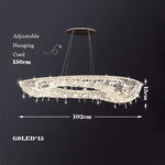 Crystal Chandelier Luminaire Indoor Lighting Fixture Luxury Design