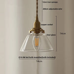 White Glass LED Pendant Lamp Nordic Modern Copper Socket Hanging Lights