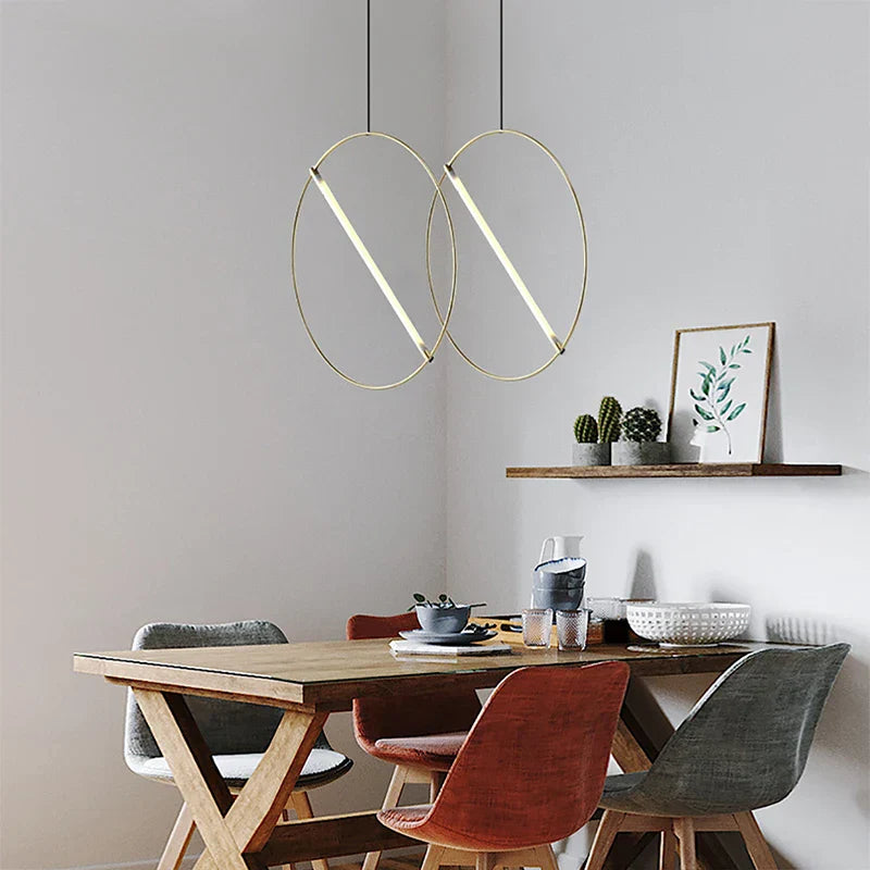 LED Metal Pendant Light for Dining Room & Bedroom