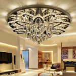 Dimmable LED Crystal Chandelier Chrome Ceiling Light Fixture