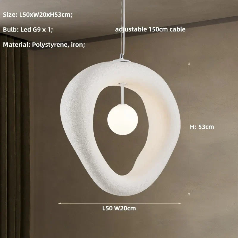 Wabi Sabi Chandelier | Nordic Dining Pendant Lights LED | Home Decor Hanging Lamp