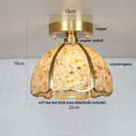 Column Glass Crystal Ceiling Light for Nordic Modern Home Decor