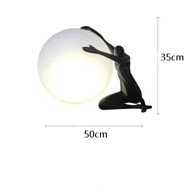 Humanoid Sculpture LED Table Lamp for Bedroom & Living Room