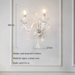 White Glass Chandelier with LED Lights for Living Room and Bedroom