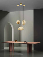 Geometry Marble LED Chandelier for Living Room Kitchen Island