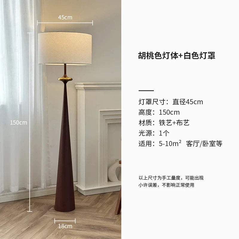 LED Iron Art Floor Lamp | Wabi-sabi Minimalist Design for Living Room, Bedroom