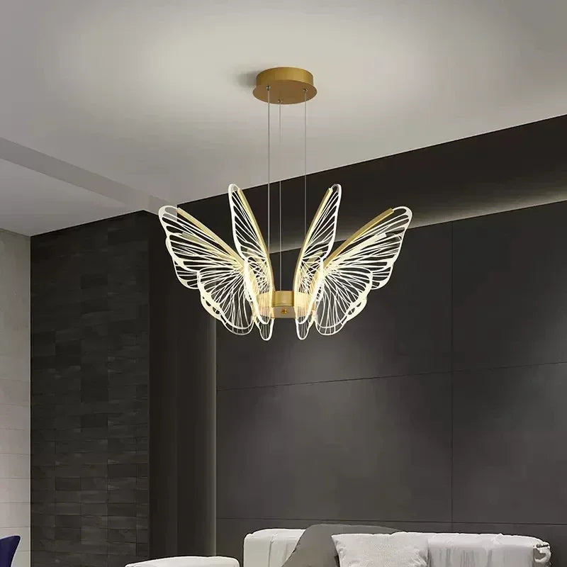 Butterfly Modern Pendant Chandelier for Living Room and Dining Area