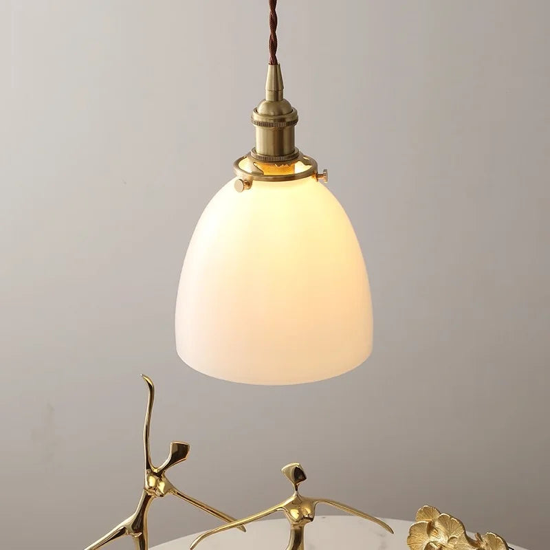 Glass LED Pendant Light Fixture Nordic Modern Hanging Lamp