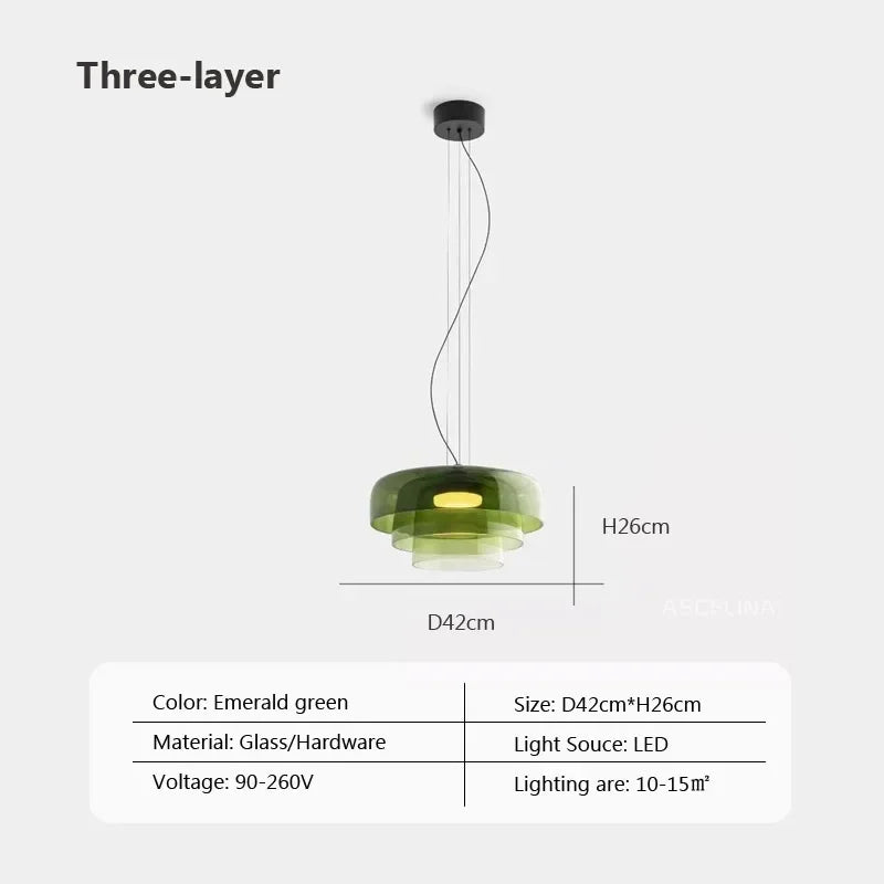 Nordic Glass LED Pendant Lights for Home Decor and Lighting