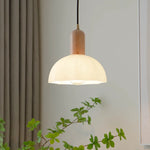 White Glass LED Pendant Lamp - Modern Hanging Light Fixtures