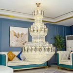 Crystal Chandelier: Postmodern Light Luxury for Hotel Lobby, Villa, and Duplex Floors