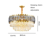 Crystal Ceiling Chandelier for Modern Living Room Decor